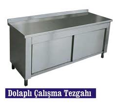 dolaplı çalışma tezgajı